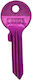 Door Key Simple Purple 1pcs