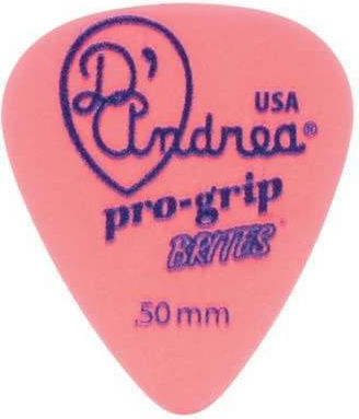 D'Andrea Pick Guitar Pro-grip Brites 351 Thin Thickness 0.5mm Packaging 1pcs