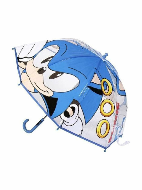 Sonic Παιδική Ομπρέλα Μπαστούνι Μπλε 71εκ.