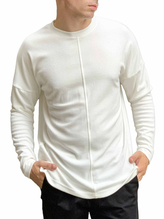 Huxley & Grace Men's Long Sleeve Blouse White.