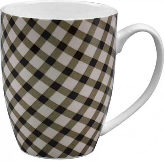 13oz N.318 Checkered Mug from Porcelain 13oz N.318 Checkered Mug from Porcelain