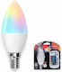 Aigostar Smart Lampe LED 4.8W für Fassung E14 und Form C37 RGBW Dimmbar