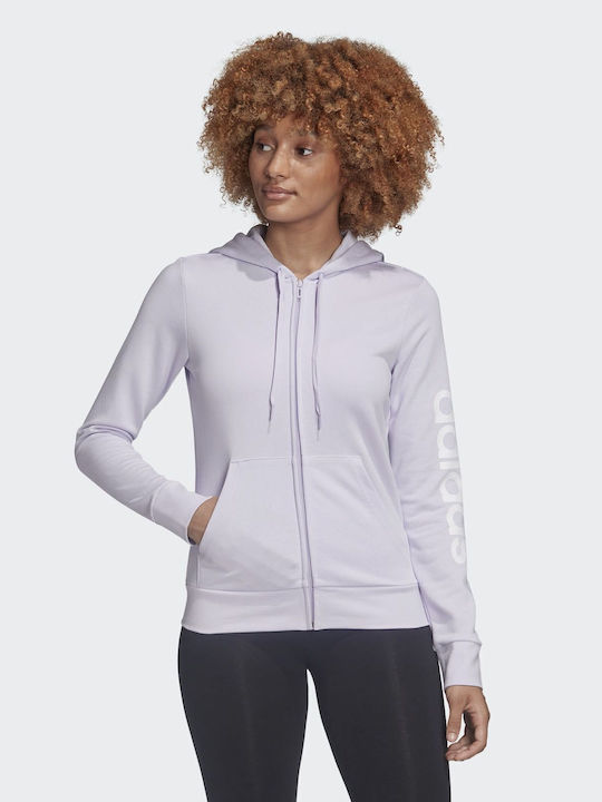 Adidas W E Women's Hooded Sweatshirt Purple