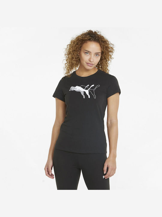 Puma Power Graphic Femeie Sport Tricou Negru