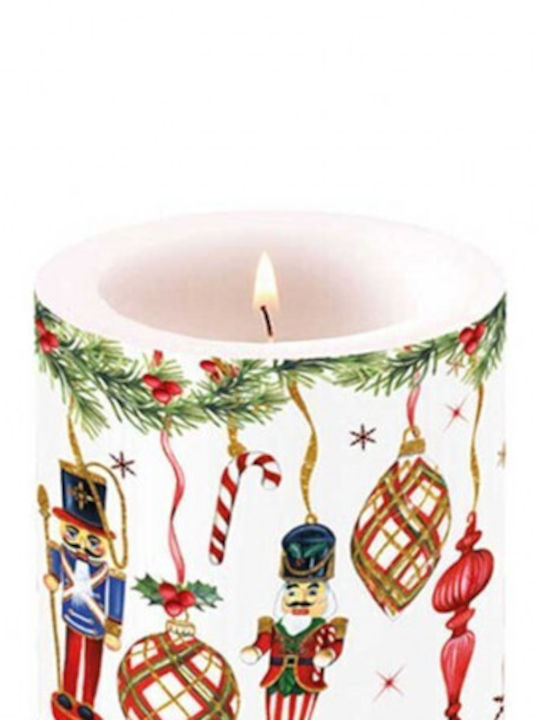 Marva Christmas Candle 8x7.5cm