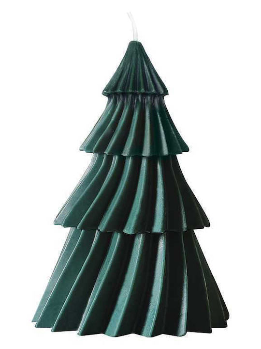 Ginger Ray Christmas Green Candle 15x9cm