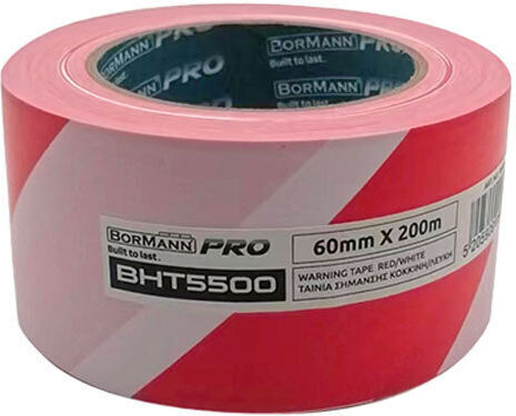 Bormann Marking Tape Plastic Red Colour 200m x 6cm