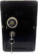 Money Box Metal Black 19x12x10cm