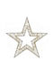 Zen Collection Metal Illuminated Christmas Decorative Pendant Star 55x8x58cm