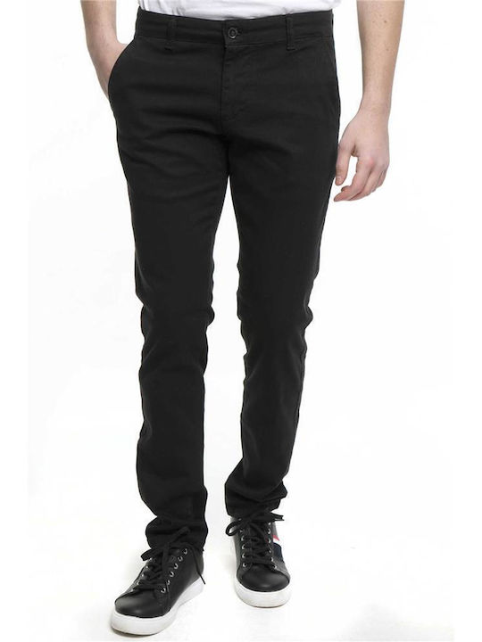 Fit Men's Trousers Chino in Slim Fit Black