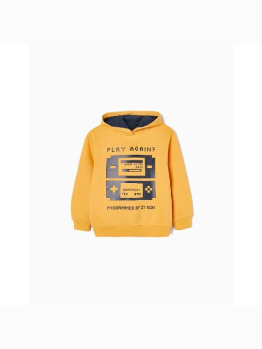 Zippy Kids Sweatshirt with Hood Yellow