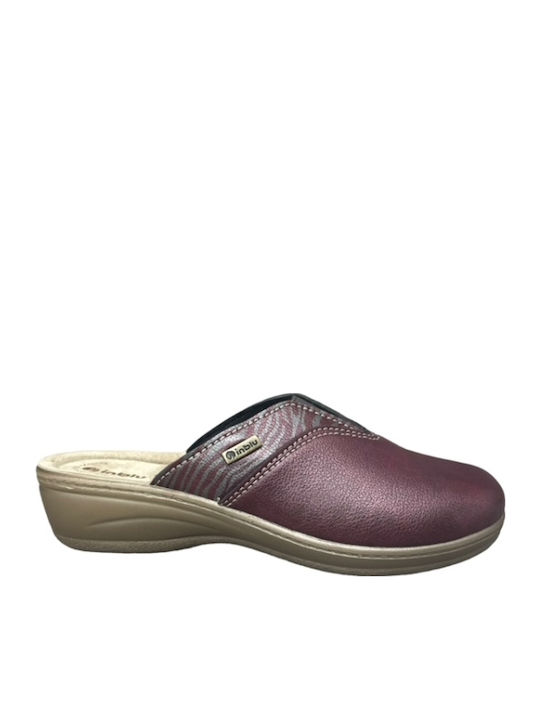 Papuci de Damă de Iarnă Burgundy