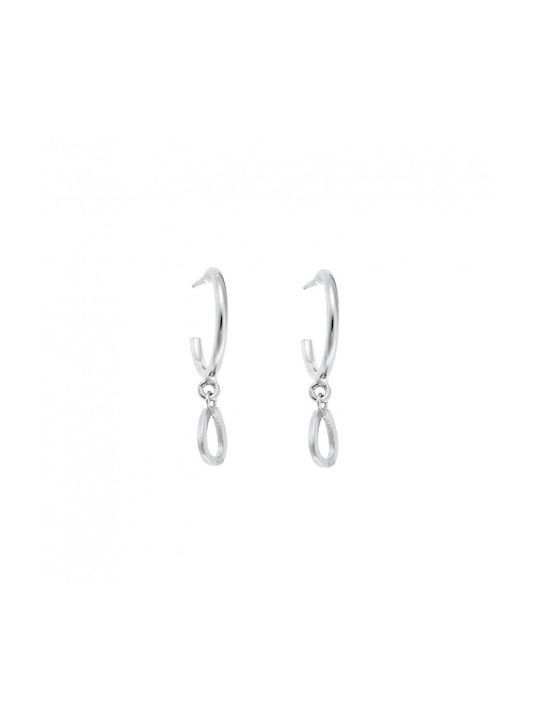 Senza Earrings Hoops made of Silver