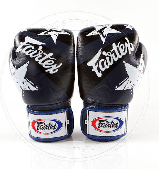 Fairtex Mănuși de Box din Piele pentru Competiție Albastru