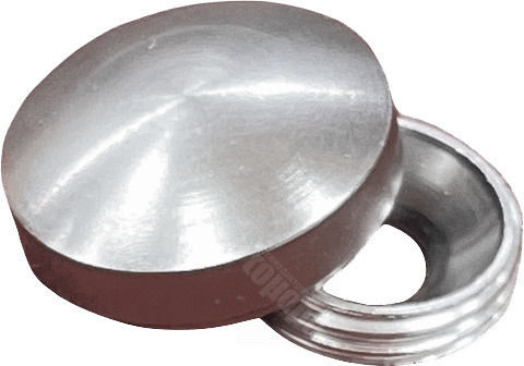 Metalor Τάπα Βίδας Μεταλλική με Διάμετρο M14mm Νικελ Ματ