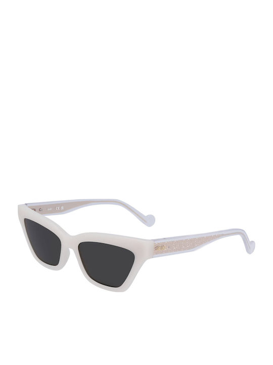 Liu Jo Women's Sunglasses with White Plastic Fr...