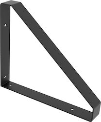 Rei 2-1079 Heavy-Duty Stainless Steel Corner Shelf Black 200x250mm