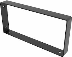 Rei 2-1070 Heavy-Duty Stainless Steel Corner Shelf Black 250x120mm