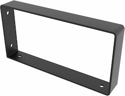 Rei 2-1070 Heavy-Duty Stainless Steel Corner Shelf Black 200x100mm