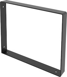 Rei 2-1070 Heavy-Duty Stainless Steel Corner Shelf Black 200x250mm