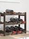 vidaXL Freistehend Weinkeller Hölzernes Gray 43x25x38εκ.