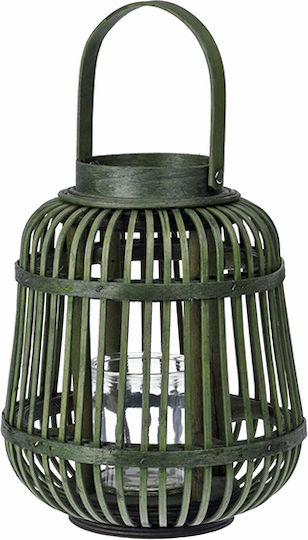 Atmosphera Laterne Bamboo Grün 1Stück