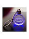 Keychain Sticlă cu LED Transparent