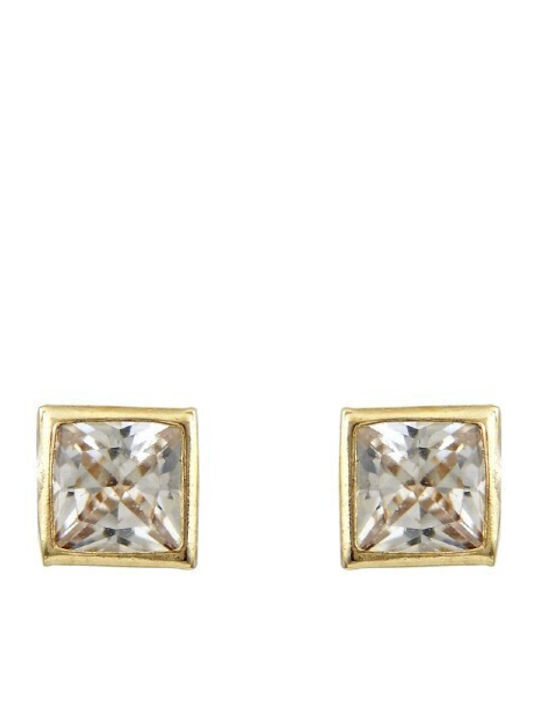 Kids Earrings Studs with Stones made of Gold 9K
