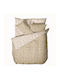 Viokarpet Duvet Cover Set Cotton Queen with 2 Pillowcases 225x245 'nordic' 854 Natural