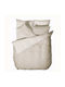 Viokarpet Bettbezug-Set Baumwolle Übergröße mit 2 Kissenbezügen 225x245 'nordic' 852 Soft Grey