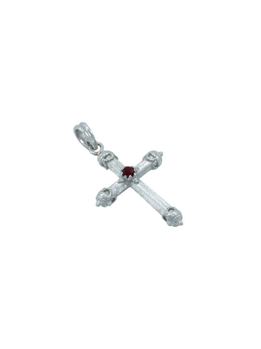 White Gold Cross 14K