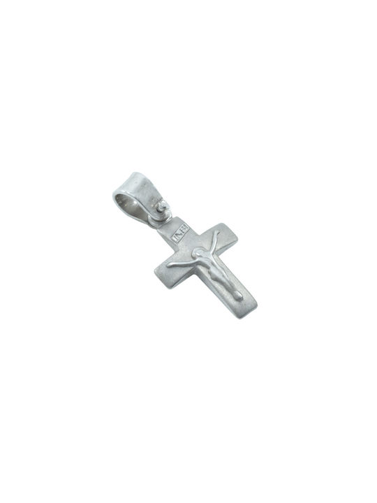 White Gold Cross 14K