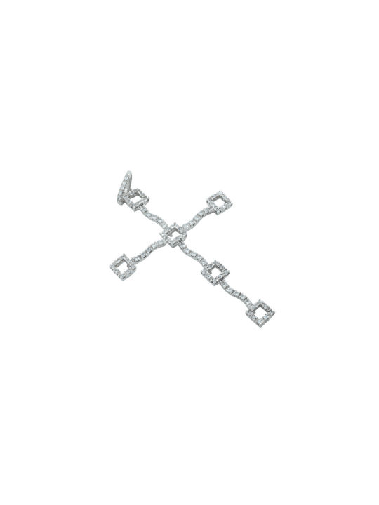 White Gold Cross 14K