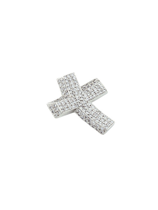 White Gold Cross 14K