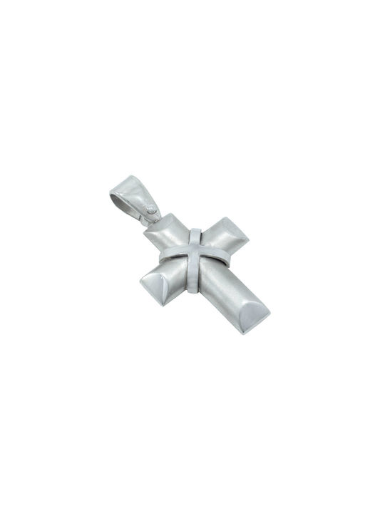 White Gold Cross 14K