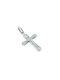 White Gold Cross 14K