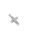 White Gold Cross 14K