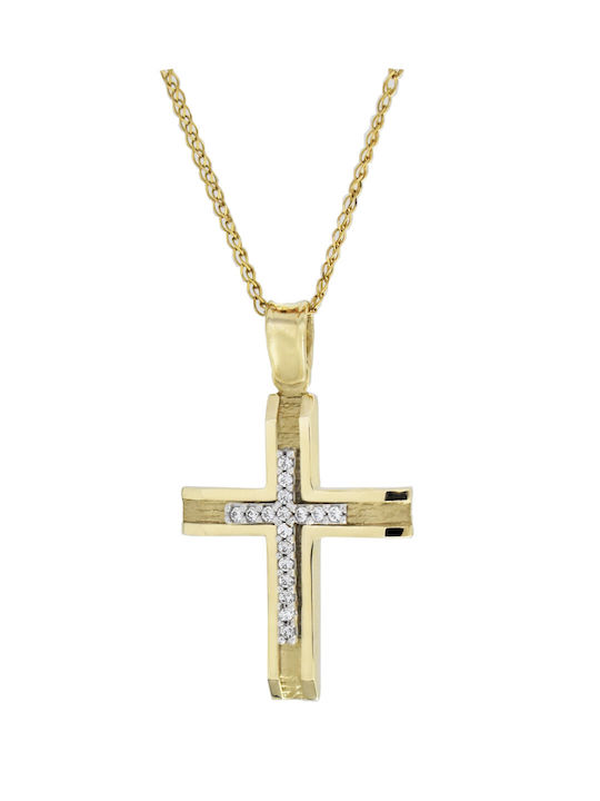 Katsigiannis Femeiesc Aur Cruce 14K