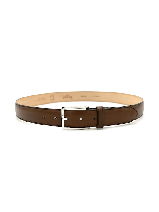 Berwick Men's Leather Belt Vegano Brown