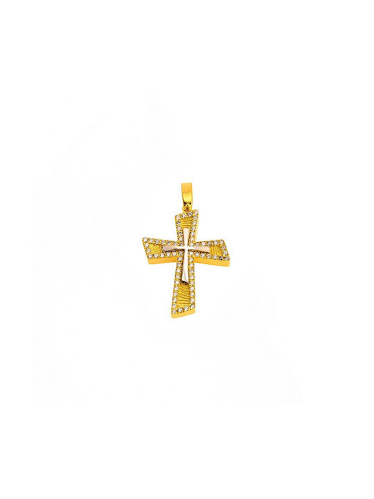 VRjewels Femeiesc Aur Cruce 14K