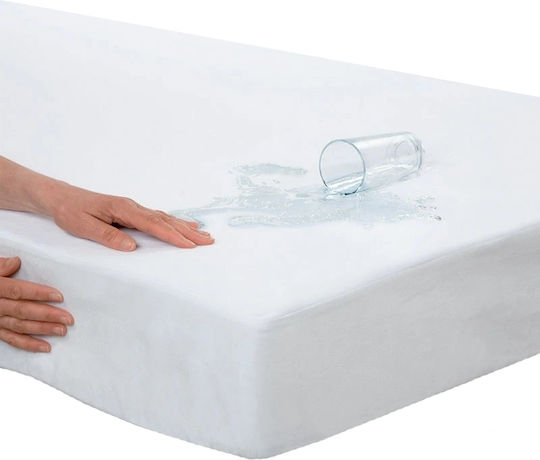 BS Collection Protecție pentru Saltea Queen Waterproof cu Fustă Alb 160x200cm