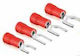 Lineme Elektrischer Terminal Flachstecker Rot (31-R1-4SV)