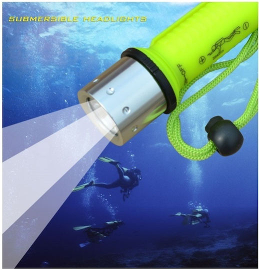 Φακός Κατάδυσης LED με Φωτεινότητα 180lm για Βάθος έως 20m