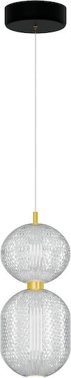 Alphab2b Lumini Suspendate Auriu LED Cu Lumină Alb Natural 39x15x120cm