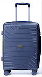 Nautica Large Travel Suitcase Hard Blue with 4 Wheels Height 75cm.