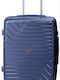 Nautica Mittlerer Hartschalenkoffer Blau mit 4 Rädern Höhe 65cm