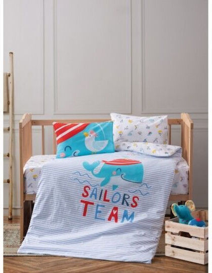 Cotton Box Σет За Количка Sailor Blue 3бр