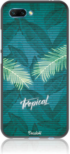 Tropical Bomb Back Cover Tempered Glass / Silicon Verde (Honor 10)
