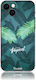 Tropical Bomb Back Cover Tempered Glass / Σιλικόνης Πράσινο (iPhone 13)