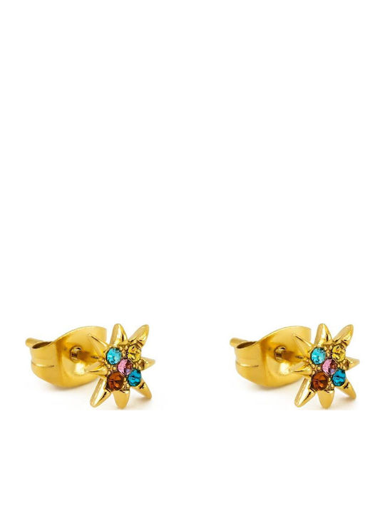 Piercing.gr Hypoallergenic Kids Earrings Studs Stars from Steel